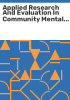 Applied_research_and_evaluation_in_community_mental_health_services