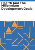 Health_and_the_millennium_development_goals