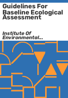 Guidelines_for_baseline_ecological_assessment