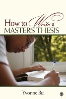 How_to_write_a_master_s_thesis