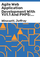 Agile_web_application_development_with_Yii1_1_and_PHP5