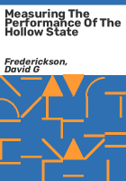 Measuring_the_performance_of_the_hollow_state