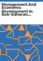 Management_and_economic_development_in_sub-Saharan_Africa