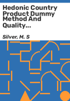 Hedonic_Country_product_dummy_method_and_quality_adjustments_for_purchasing_power_parity_calculations