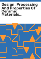 Design__processing_and_properties_of_ceramic_materials_from_preceramic_precursors