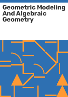 Geometric_modeling_and_algebraic_geometry