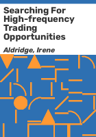 Searching_for_high-frequency_trading_opportunities