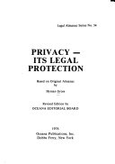 Privacy--its_legal_protection