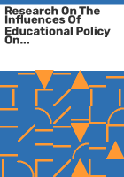 Research_on_the_influences_of_educational_policy_on_teaching_and_learning