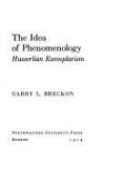 The_idea_of_phenomenology