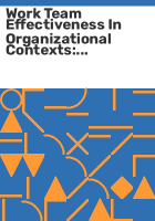 Work_team_effectiveness_in_organizational_contexts