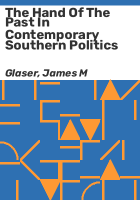 The_hand_of_the_past_in_contemporary_southern_politics