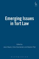 Emerging_Issues_in_tort_law