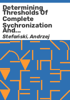 Determining_thresholds_of_complete_sychronization_and_application