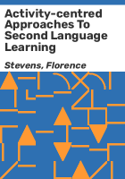 Activity-centred_approaches_to_second_language_learning