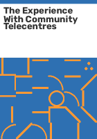 The_experience_with_community_telecentres