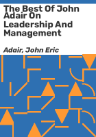 The_best_of_John_Adair_on_leadership_and_management