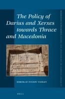 The_policy_of_Darius_and_Xerxes_towards_Thrace_and_Macedonia