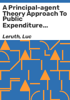 A_principal-agent_theory_approach_to_public_expenditure_management_systems_in_developing_countries
