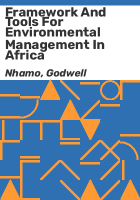 Framework_and_tools_for_environmental_management_in_Africa