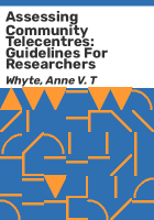 Assessing_community_telecentres