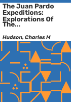 The_Juan_Pardo_expeditions