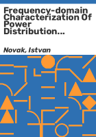 Frequency-domain_characterization_of_power_distribution_networks