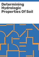 Determining_hydrologic_properties_of_soil