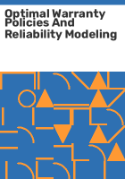 Optimal_warranty_policies_and_reliability_modeling