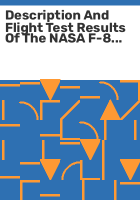 Description_and_flight_test_results_of_the_NASA_F-8_digital_fly-by-wire_control_system