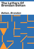 The_letters_of_Brendan_Behan