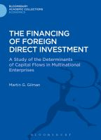 The_financing_of_foreign_direct_investment