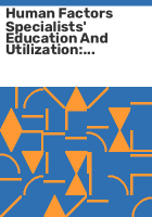 Human_factors_specialists__education_and_utilization