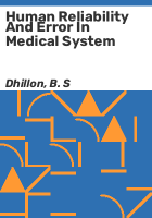Human_reliability_and_error_in_medical_system